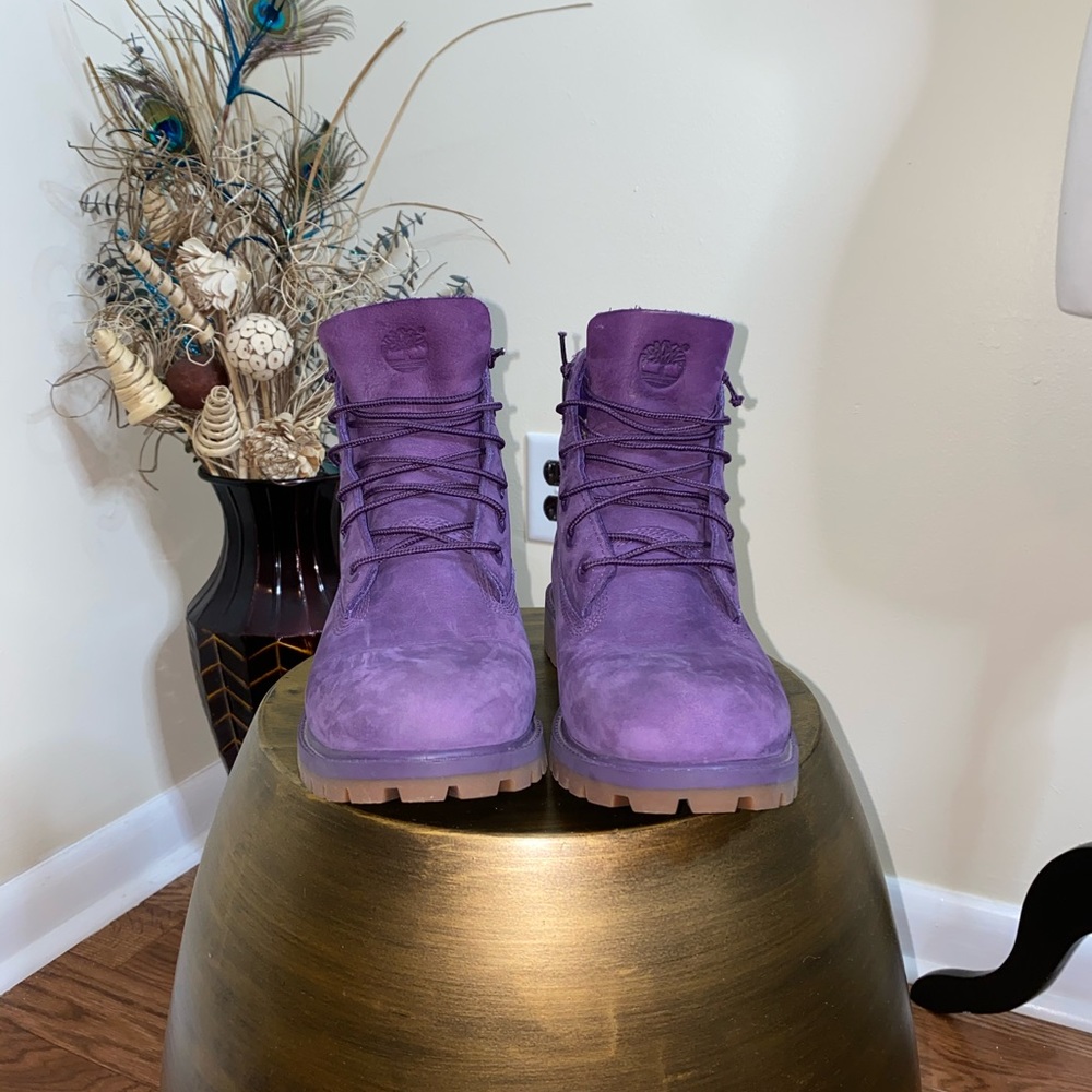 Purple Timberland Boots